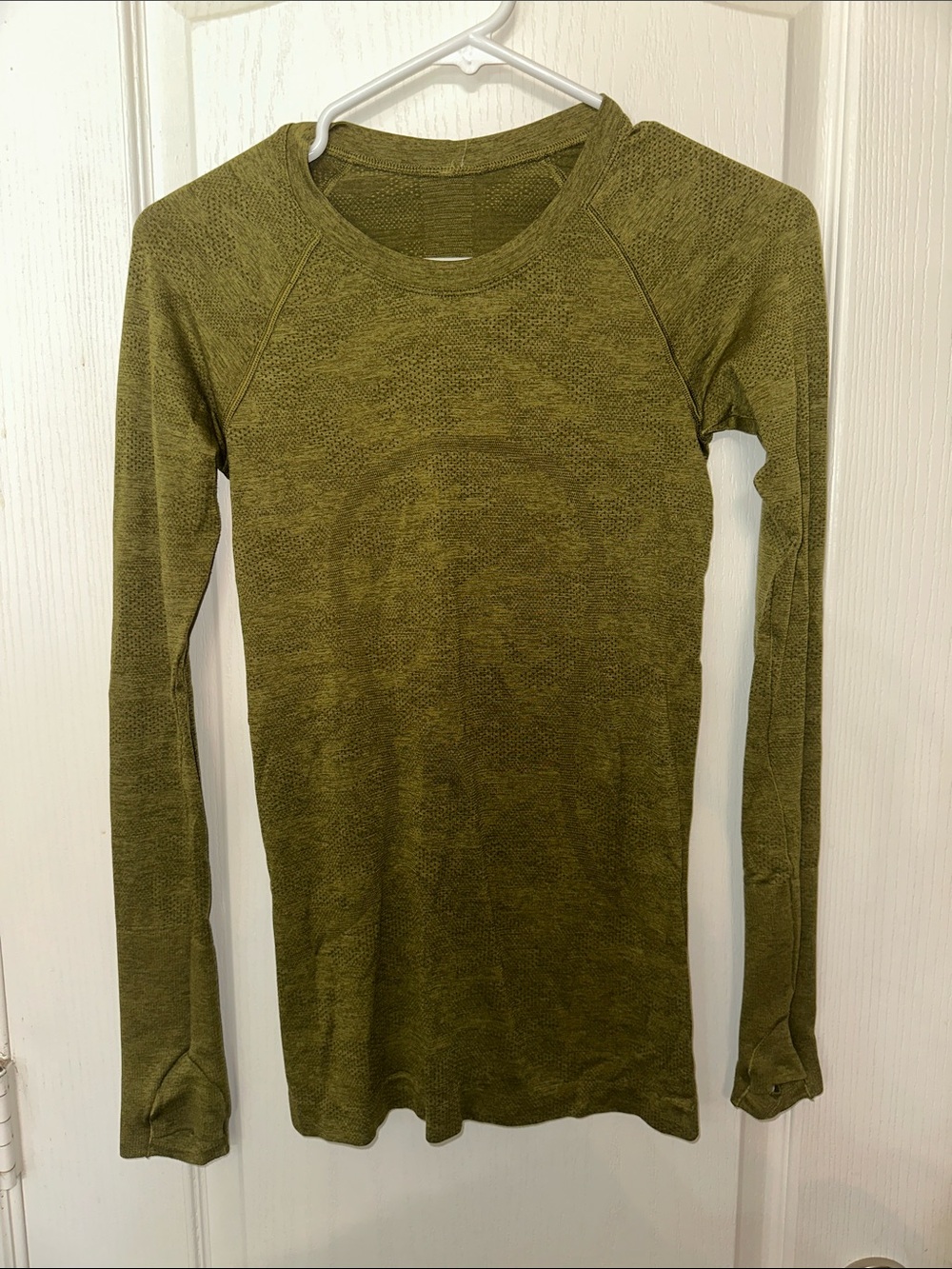 lululemon athletica Olive Green Long Sleeve Tee